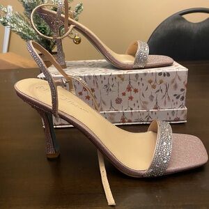 Elegant Rhinestone Embellished Heels